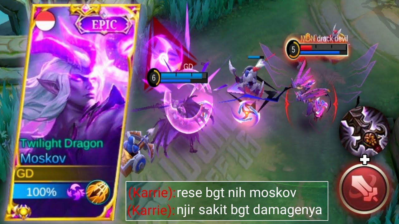 MAU CLAUDE DIBANTU ROAMNYA SEKALIPUN! MOSKOV EMBLEM FIGHTER MASIH TIDAK ADA TANDING NYA!! MLBB