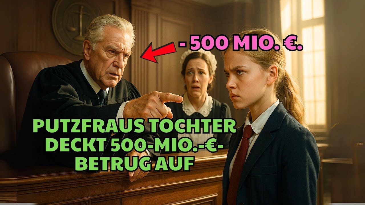 Richter verspottet Putzfraus Tochter vor Gericht – doch sie enthüllt seinen 500-Mio.-€-Betrug.