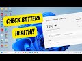 How to check battery health in laptop on windows 1110 2024