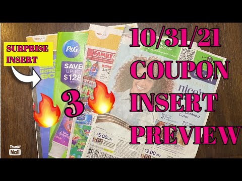 What coupons are we getting? 10/31/21 🔥3 Inserts🔥 & Surprise Insert