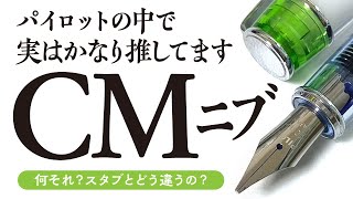 【万年筆】PILOTプレラ色彩逢いのCMニブはカリグラフィーしない人にもおススメできる変態ニブです!スタブ1.5mm/2.9㎜との比較も