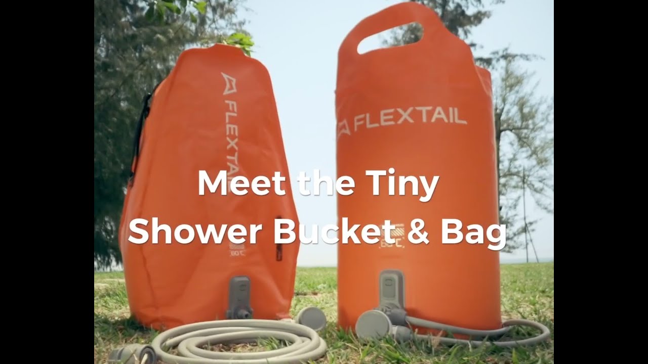 Preview of FLEXTAIL Tiny Shower Bucket & Bag - 20 Liters Video