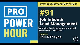 Pro Power Hour: Job Inbox