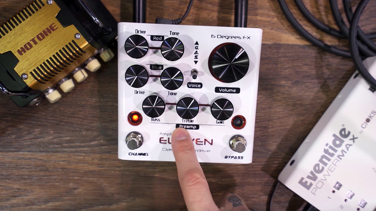 6 Degrees FX Eleven Dual Channel Overdrive - YouTube