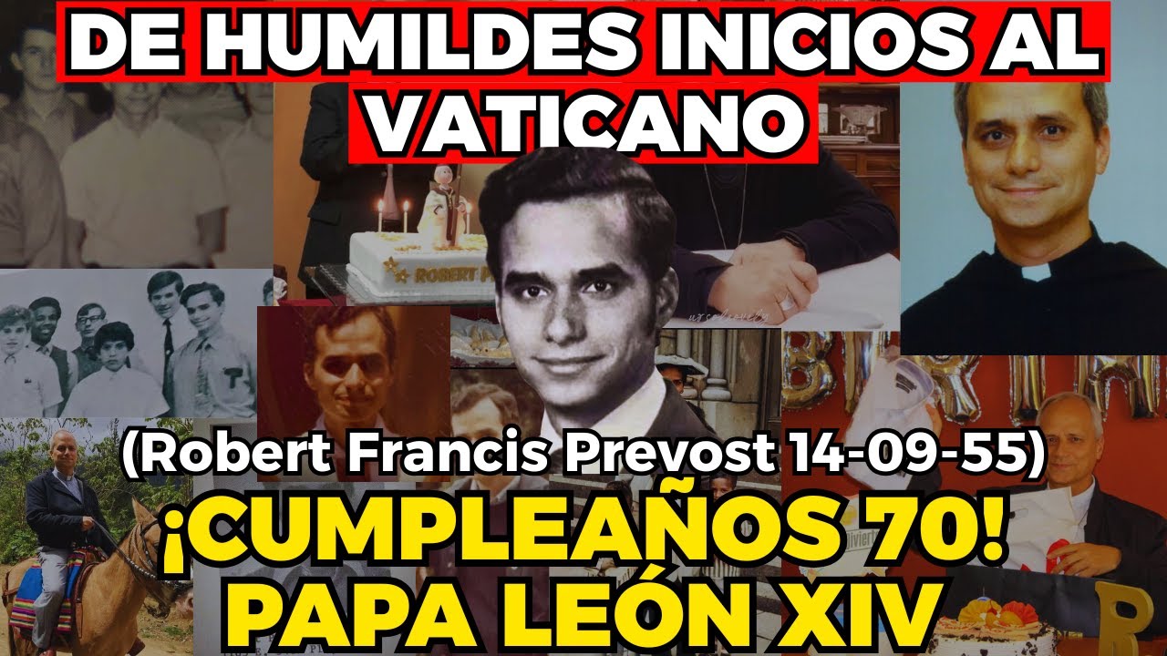 De un barrio humilde de CHICAGO al TRONO de SAN PEDRO | Historia del Papa León XIV - ¡CUMPLEAÑOS 70!