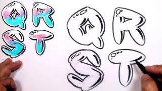 graffiti letters alphabet bubble letters alphabet q r s t mat youtube