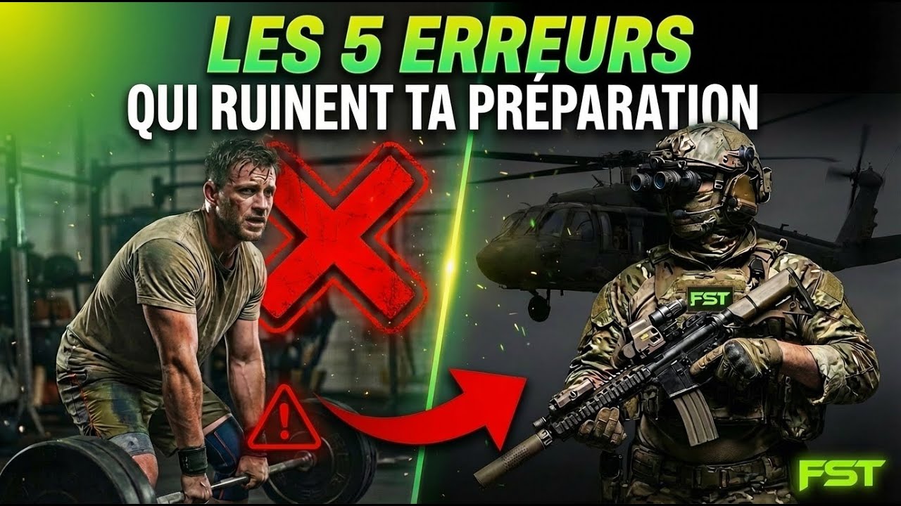 Les 5 ERREURS qui ruinent ta préparation (GIGN - 1er RPIMA - CDO Marine...)
