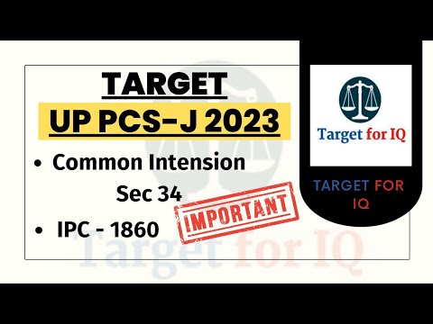 Common Intention sec 34 | Indian penal Code 1860 |Target For IQ ...