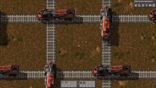 Factorio Train-ballet