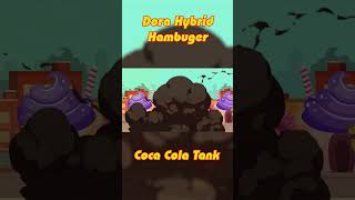 Evolution Battle: Dora Hybrid Hambuger VS Coca Cola Tank | #tanks #homeanimations #gerand