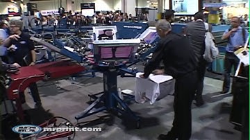 M&R Sidewinder manual screen printing press from DCC