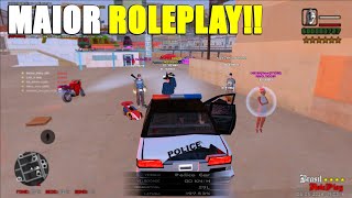 A TROPA SE JUNTOU NA PM NO BRASIL ROLEPLAY E FOI A MLEHOR COISA - GTA SAMP ANDROID E PC