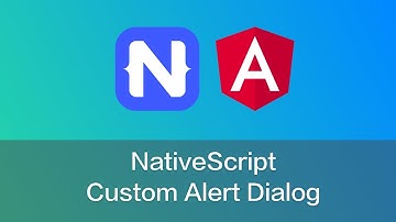 NativeScript - Custom Alert Dialogs
