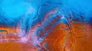 60Minutes 4K Blue Orange Liquid Gradient Loop