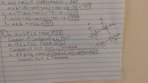 Geometry Chapter 3 Test Review