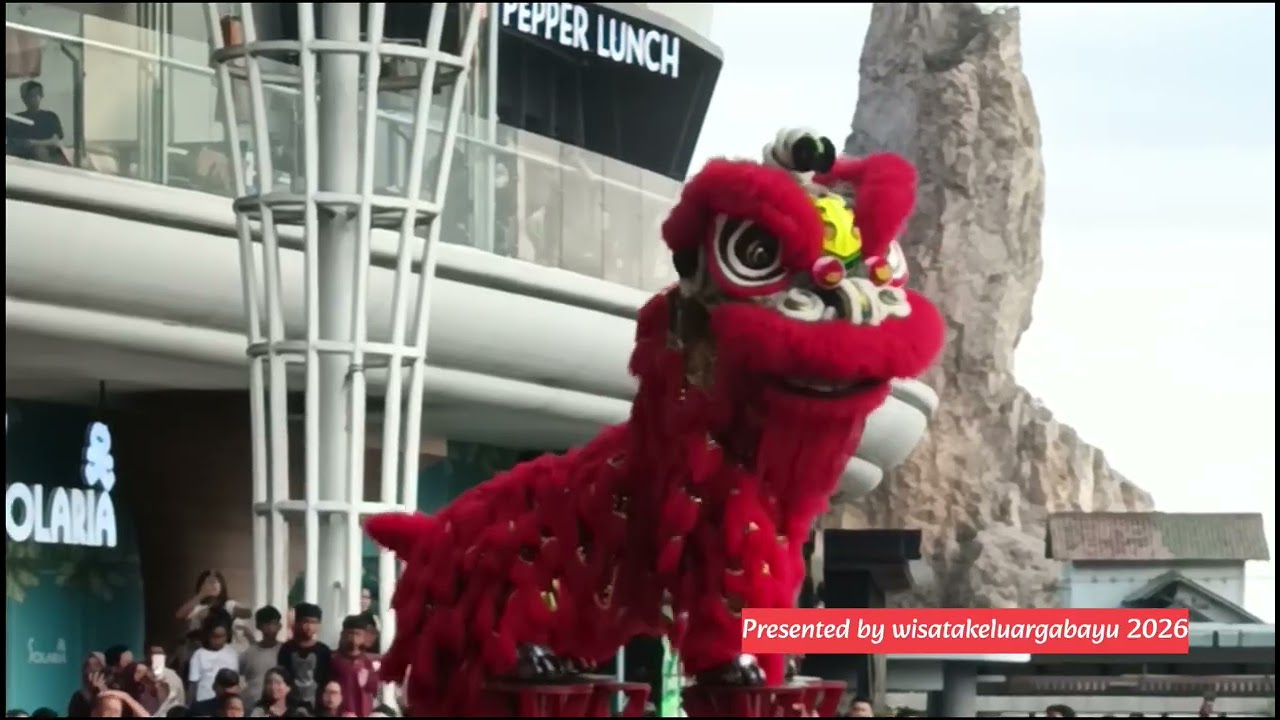 Menonton Barong Sai di Lampung City Mall