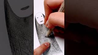Quick Spirited Away sketch! How to draw like Studio Ghibli #hayaomiyazaki #studioghibli #noface #art