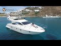 Mykonos luxury yacht   azimut 43 flybridge  mykonos yachting