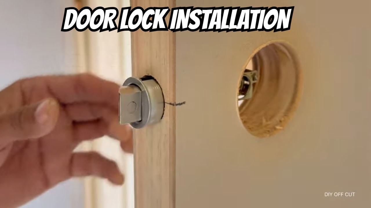 Installing a New Door Lock Is Actually Really Easy - YouTube