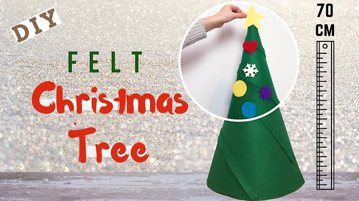DIY big felt Christmas Tree for Kids to decorate | Owlipop DIY