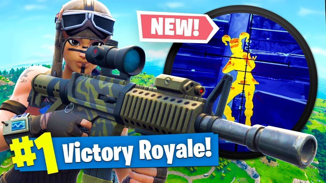 New Thermal Scoped Ar Gameplay In Fortnite Battle Royale Youtube