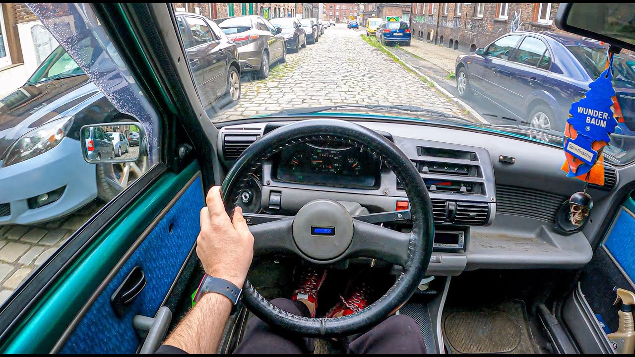 1995 Fiat Cinquecento [0.7I 31HP] | TOP SPEED | POV Test Drive #793 Joe Black