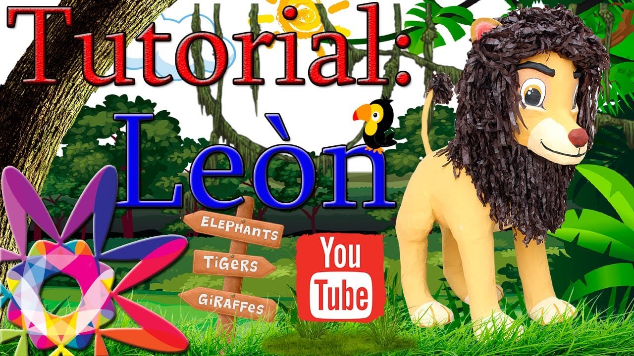 PIÑATA DE LEON  | PIÑATA DE CARTON | HOW TO MAKE A LION PINATA