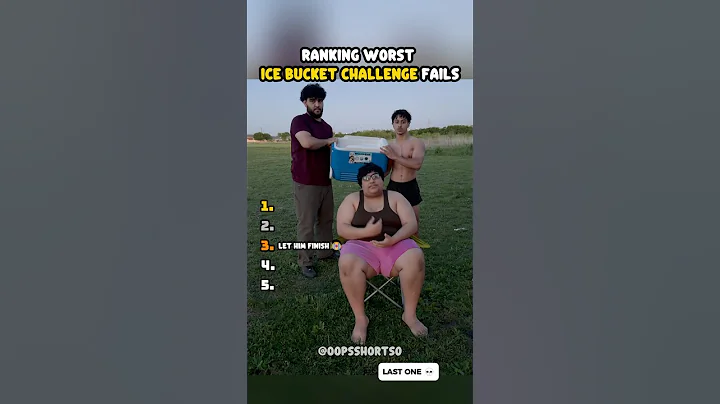 Ranking Ice Bucket Challenge Fails