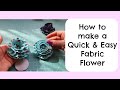 Darvanalee Designs Studio | How to make a Quìck and Easy Fabric Flower