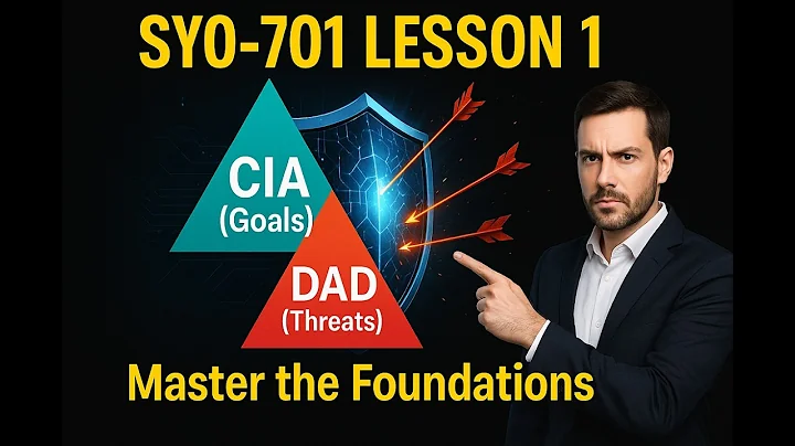 CompTIA Security+ (SY0-701) Lesson 1:CIA & DAD Triads Explained | Security Foundations for Beginners