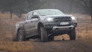 2021 Ford Ranger Raptor - offroad driving, mud drifting, burnout, jump...