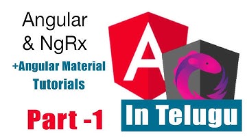 NGRX with Angular Material CRUD tutorials telugu Part 1