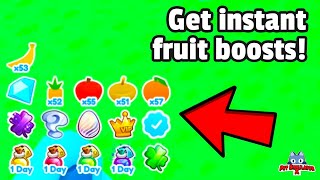 Get instant fruit boosts! 🍌 Roblox Pet Simulator X - Fastest fruit farming method! New Update!