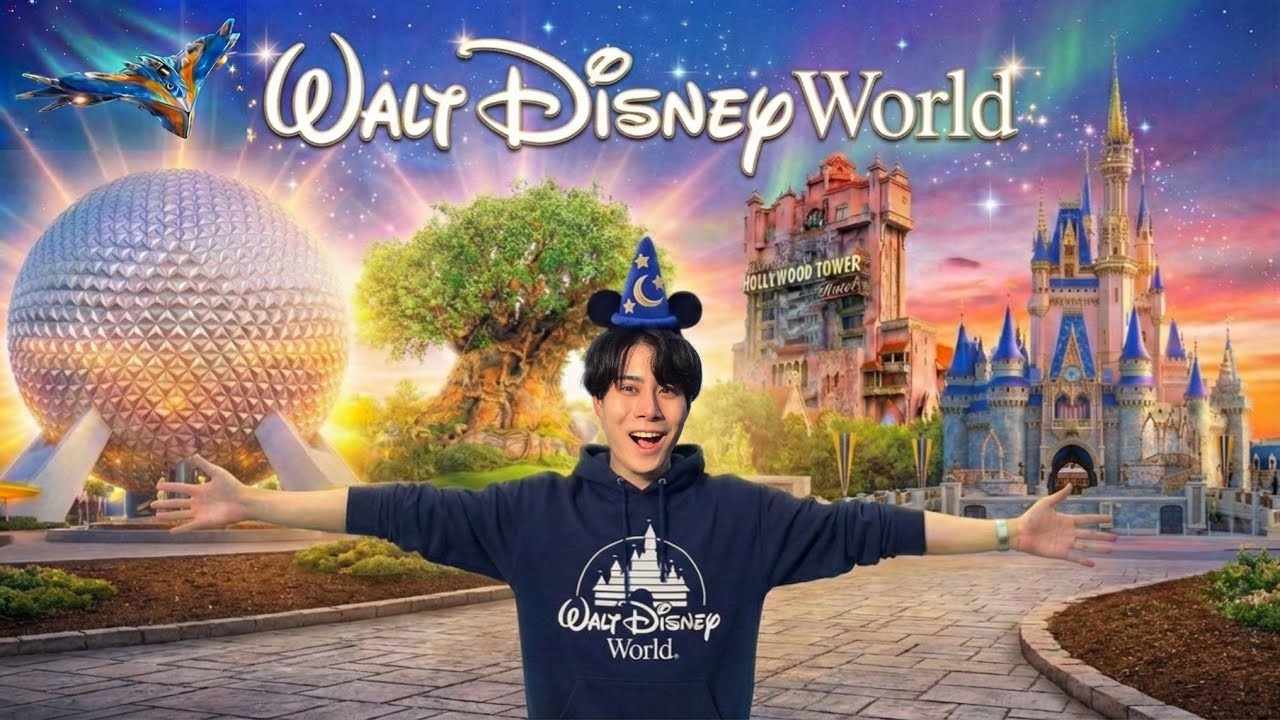 【完全制覇】ユニバオタクが挑む！世界最大のフロリダ・ディズニー4パークを4日連続で遊び尽くしてみた！！【前編】