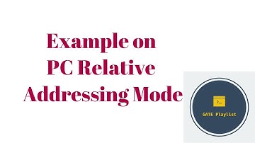 45. Example on PC Relative Addressing Mode