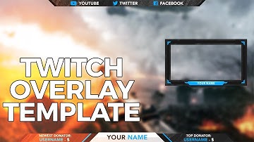 Sandstorm - Twitch Overlay Template | Created in Photoshop CC 2017