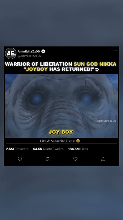 Warrior of Liberation Sun God Nikka 'JOYBOY HAS RETURNED!'💀| EDIT | #onepiece #shorts #luffy