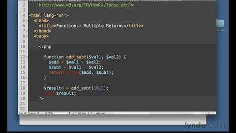 20  PHP Tutorial in Filipino Part 20   Returning Multiple Values from a Function
