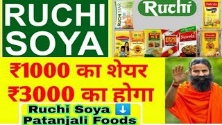 Ruchi soya share Latest news | Ruchi soya Share Price target|Ruchi Soya merger with Patanjali Foods