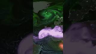 Visualization showcasing aerosols by NASAs Goddard Earth Observing model