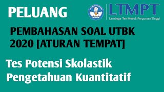 Pembahasan soal utbk 2020 [peluang aturan tempat]