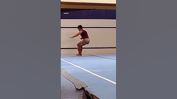 Floor Exercise Double Front Salto | Gymnastic Video #india #gymnastics #shorts #youtubeshorts #viral