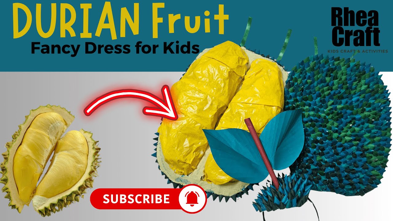 Unique Fruit dress idea | Durian fancy dress costume for kids | DIY fancy dress idea for kids