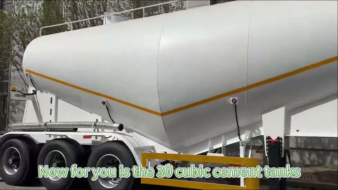 3 axle 30CBM cemen tank semi trailer