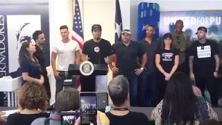 Ricky Martin, Luis Fonsi,Nicky Jam, Chayanne, Gloria Estefan coletiva de imprensa em Puerto Rico.