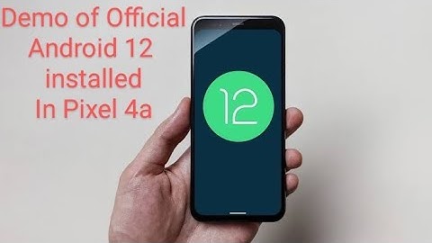 Official Android 12 demo, installed in Pixel 4a and comparison with Android 11 #pixel #android12