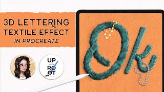 Easy 3D Lettering in Procreate @WoolyPronto