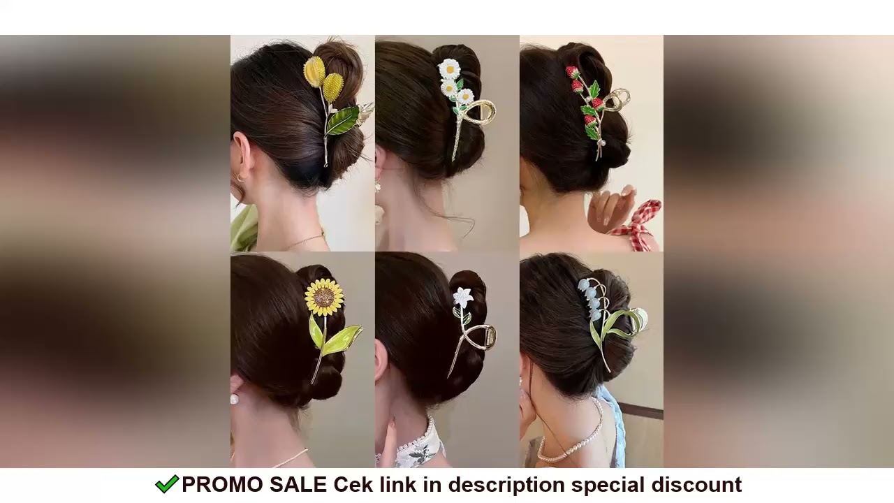 New Sweet Flower Durian Hair Claw Clip Ponytail Grab Hair Clips Shark Clip Woman Hairpins For Girl H