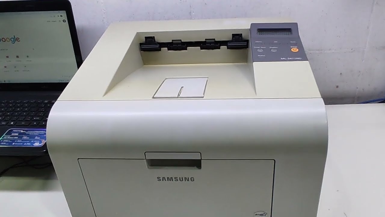 Como fazer a instalação da Impressora Samsung ML 3471nd na rede- configuração de IP - IMPRESSÃO.