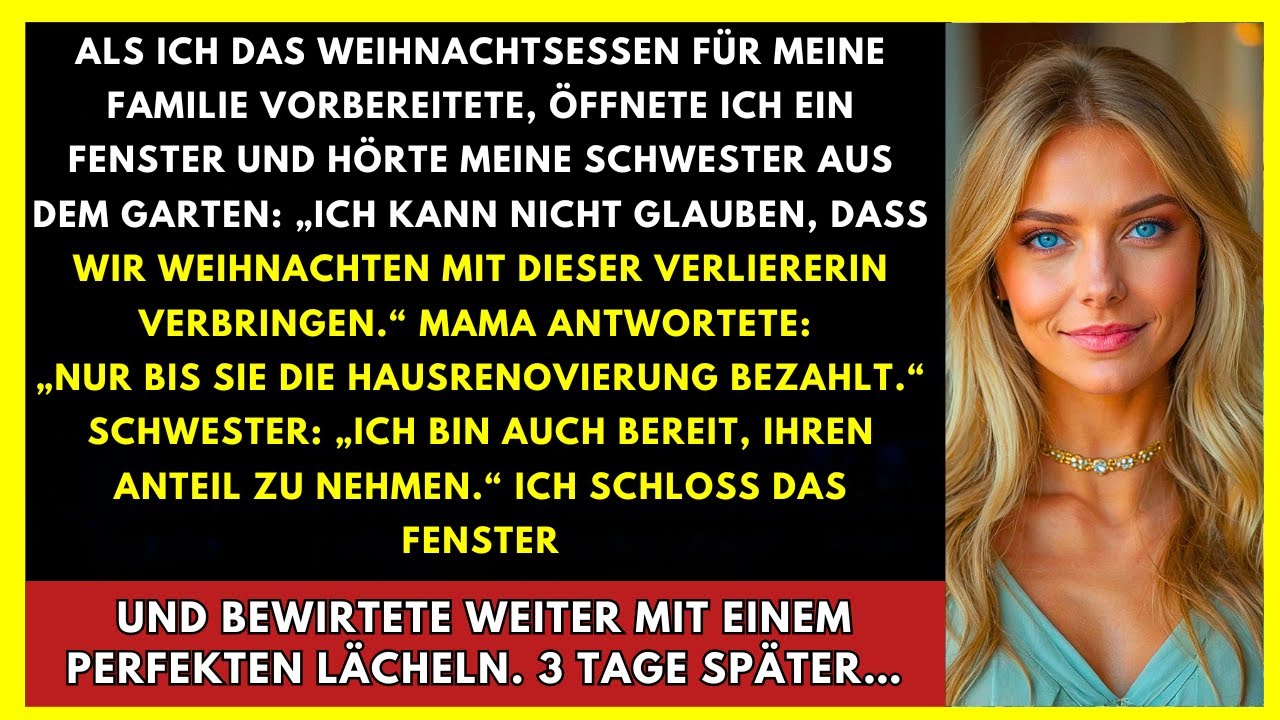 Während Ich Die Weihnachtsfeier Für Meine Familie Vorbereitete, Öffnete Ich Das Fenster Und Dann...